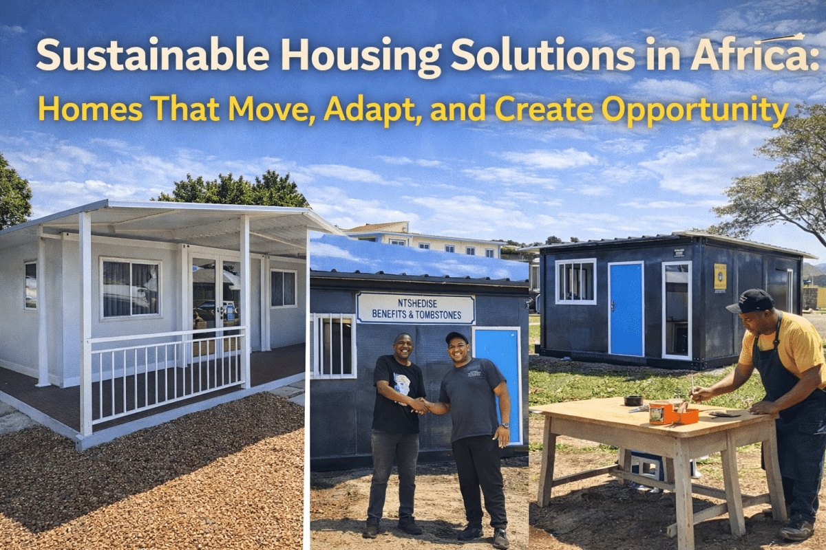 Sustainable Housing Solutions in Africa – Homes That Move, Adapt, and Create Opportunity