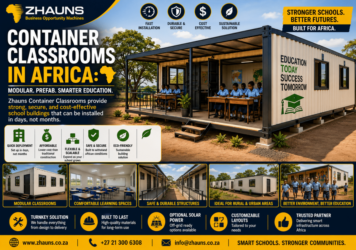 Container Classrooms in Africa: How Modular Prefab School Buildings Are Closing the Education Infrastructure Gap