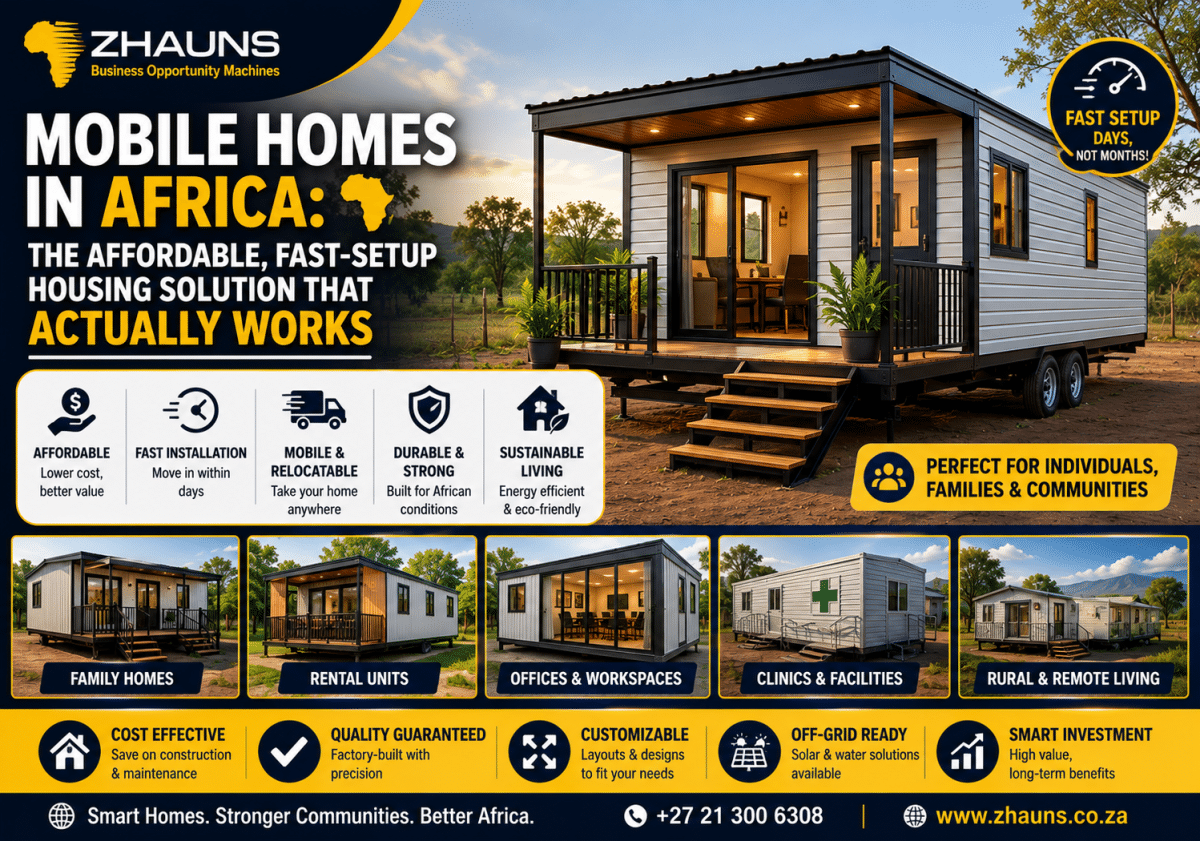 Mobile Homes in Africa: The Affordable, Fast-Setup Housing Solution That Actually Works