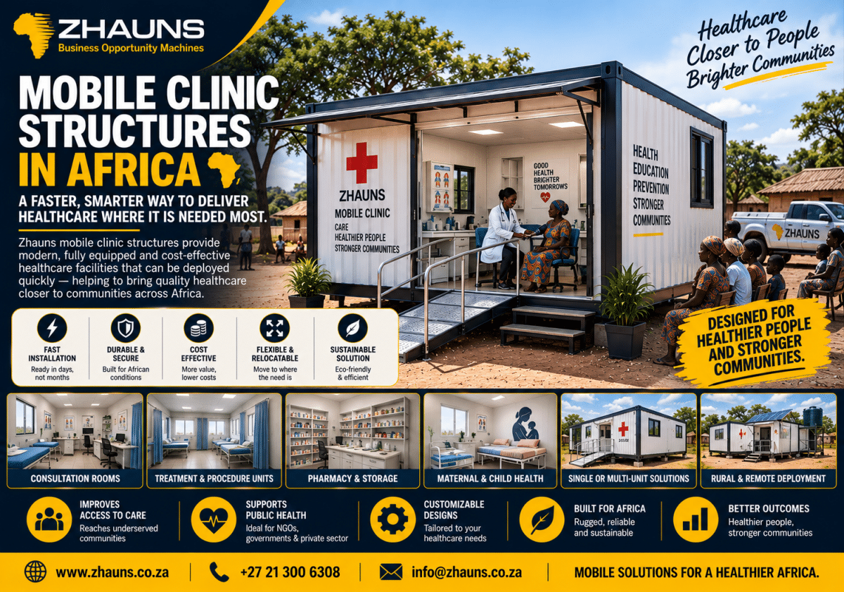 Mobile Clinic Structures Africa | Prefabricated Healthcare Facilities