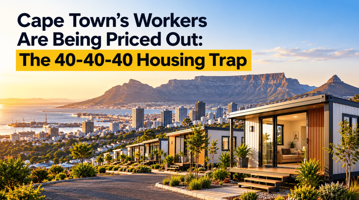 Cape Town’s Workers Are Being Priced Out: The 40-40-40 Housing Trap